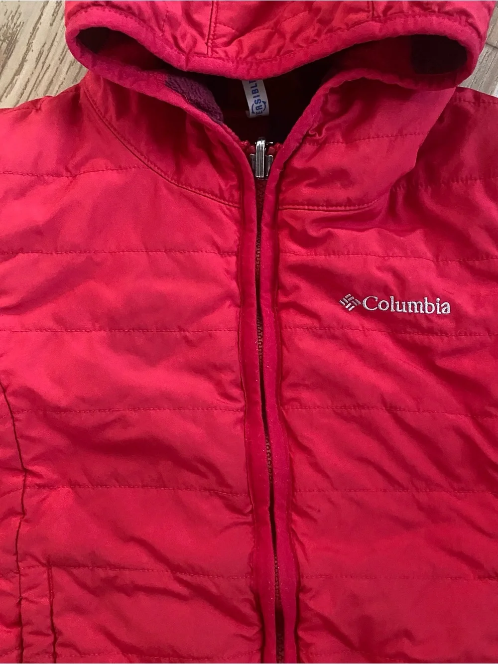 Columbia Reversible Hooded Puffer Jacket